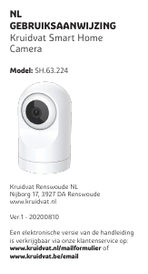 Mode d’emploi Kruidvat SH.63.224 Caméra IP