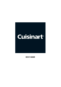 Käyttöohje Cuisinart DCC1200E Kahvikone