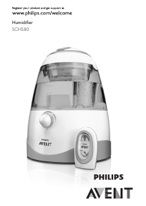 Manual Philips SCH580 Avent Humidifier
