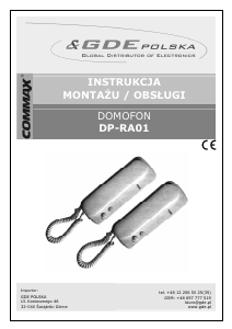 Instrukcja Commax DP-RA01 Domofon