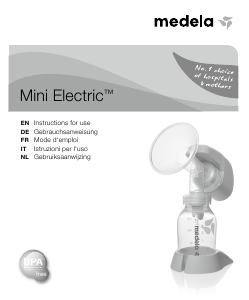 Handleiding Medela Mini Electric Borstkolf