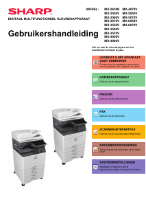 Handleiding Sharp MX-3070V Multifunctional printer