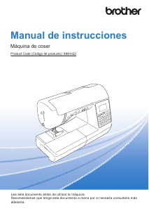 Manual de uso Brother Innov-is F400 Máquina de coser