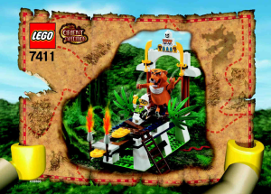 Manuale Lego set 7411 Orient Expedition Ruggito di Tygurah