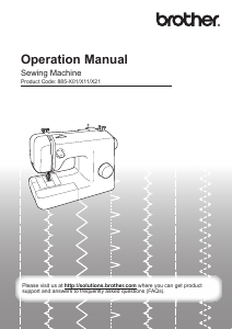Manual Brother XN1700 Sewing Machine