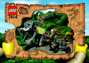 Manuale Lego set 7414 Orient Expedition Una carovana di elefante