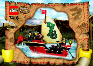 Bruksanvisning Lego set 7416 Orient Expedition Skepp av kejsaren