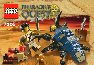 Manual de uso Lego set 7305 Pharaohs Quest El ataque del escarabajo