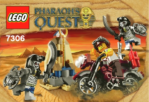 Manual Lego set 7306 Pharaohs Quest Golden staff guardians