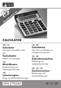 Manual United Office IAN 270246 Calculator