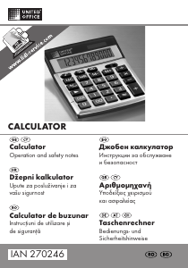 Priručnik United Office IAN 270246 Kalkulator