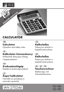 Instrukcja United Office IAN 270246 Kalkulator