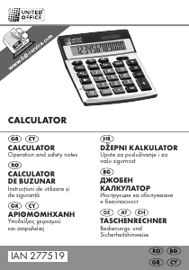 Priručnik United Office IAN 277519 Kalkulator