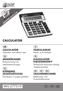 Instrukcja United Office IAN 277519 Kalkulator