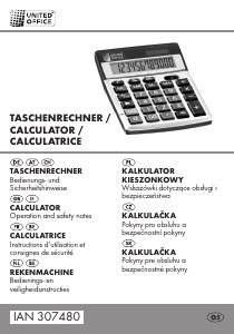 Instrukcja United Office IAN 307480 Kalkulator