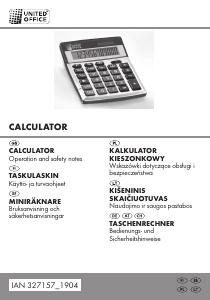 Instrukcja United Office IAN 327157 Kalkulator