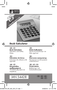 Manual United Office IAN 54428 Calculator