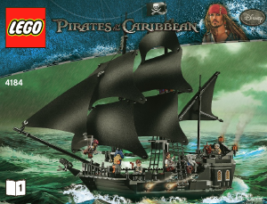 Handleiding Lego set 4184 Pirates of the Caribbean De Black Pearl