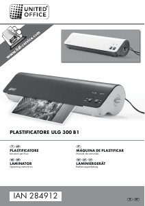 Manuale United Office IAN 284912 Plastificatrice