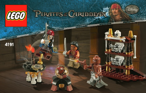 Handleiding Lego set 4191 Pirates of the Caribbean De hut van de kapitein