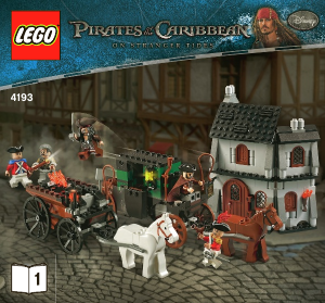 Manuale Lego set 4193 Pirates of the Caribbean Fuga da Londra