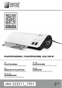 Manual de uso United Office IAN 322211 Plastificadora