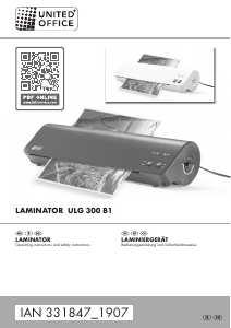 Manual United Office IAN 331847 Laminator