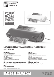 Mode d’emploi United Office IAN 331847 Plastifieuse