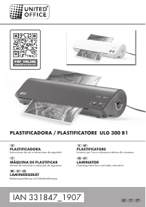 Manuale United Office IAN 331847 Plastificatrice