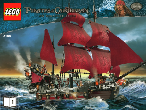 Handleiding Lego set 4195 Pirates of the Caribbean De wraak van koningin Anne