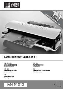 Manuale United Office IAN 91013 Plastificatrice