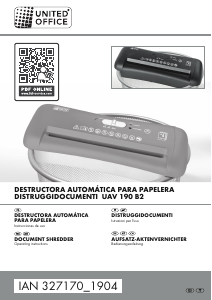 Manual de uso United Office IAN 327170 Destructora