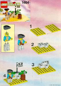 Handleiding Lego set 1464 Pirates Uitkijkpost