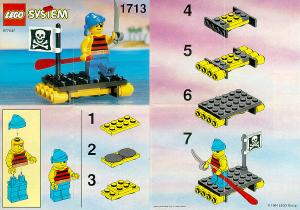 Manual Lego set 1713 Pirates Shipwrecked pirate