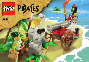 Manual Lego set 6239 Pirates Cannon battle