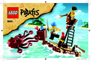 Mode d’emploi Lego set 6240 Pirates Le radeau des pirates et la pieuvre
