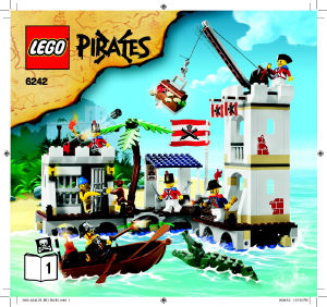 Handleiding Lego set 6242 Pirates Soldatenfort