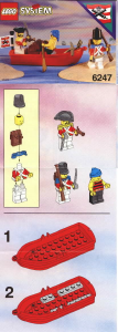Handleiding Lego set 6247 Pirates Roeiboot