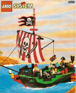 Handleiding Lego set 6250 Pirates Piratenschip