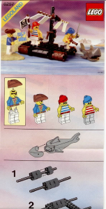 Handleiding Lego set 6257 Pirates Vlot met schipbreukelingen