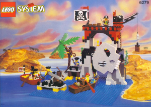 Manual Lego set 6279 Pirates Skull island