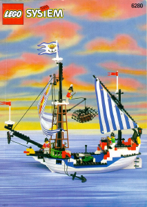 Handleiding Lego set 6280 Pirates Vlaggenschip van de armada