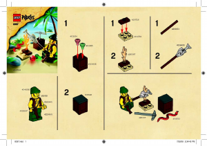 Handleiding Lego set 8397 Pirates Survival