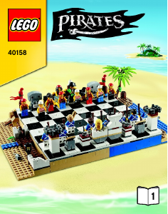 Handleiding Lego set 40158 Pirates Schaakspel