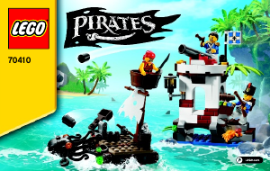 Handleiding Lego set 70410 Pirates Soldaten uitkijkpost