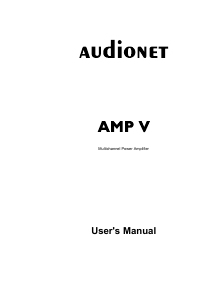 Manual Audionet AMP V Amplifier