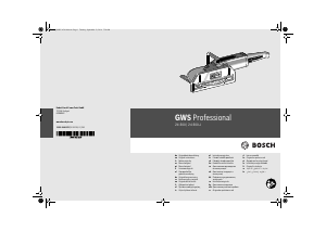 Priročnik Bosch GWS 24-300 J Kotna brusilka