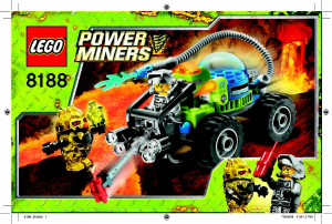 Bruksanvisning Lego set 8188 Power Miners Eldkanon