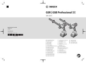Vadovas Bosch GSB 18V-150 C Gręžtuvas-suktuvas