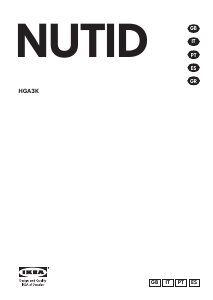 Manual de uso IKEA NUTID HGA3K Placa